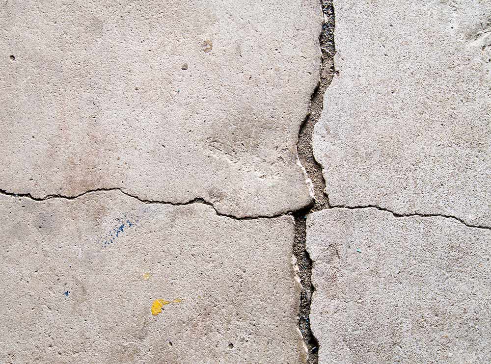 Cracks in basement floor